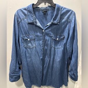 Women's Blue Denim Shirt